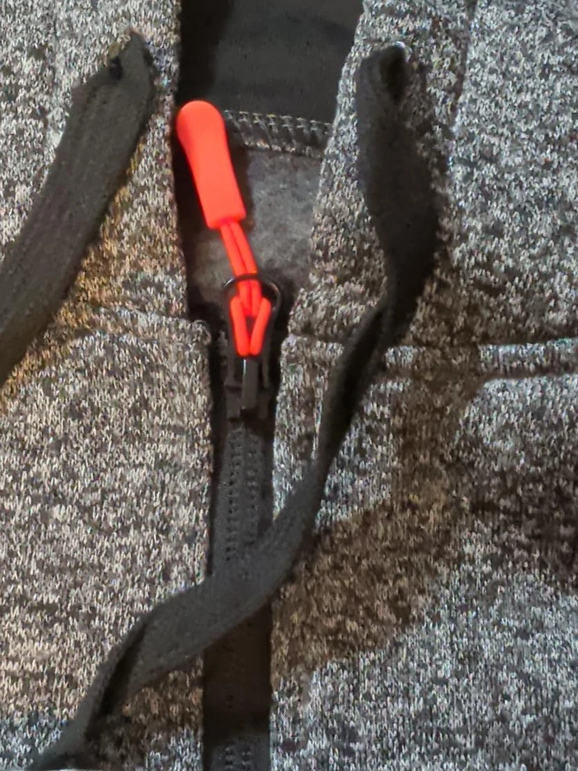 Grey Heathered Full-Zip Hoodie