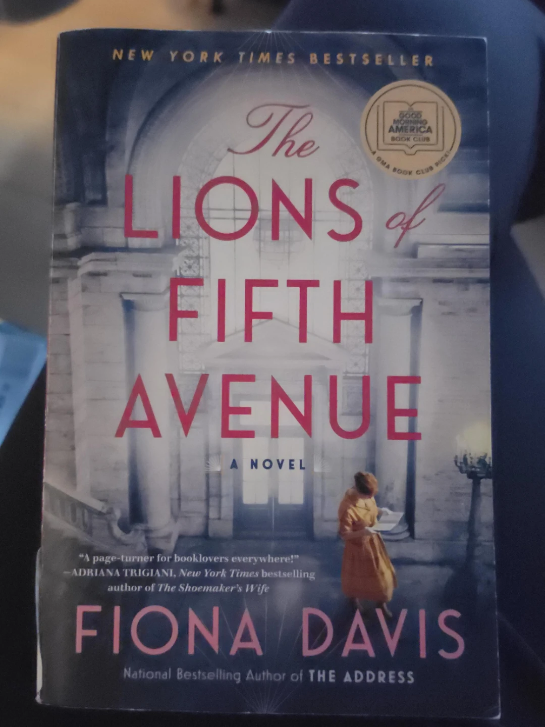 The Lions of Fifth Avenue by Fiona Davis Paperback Novel