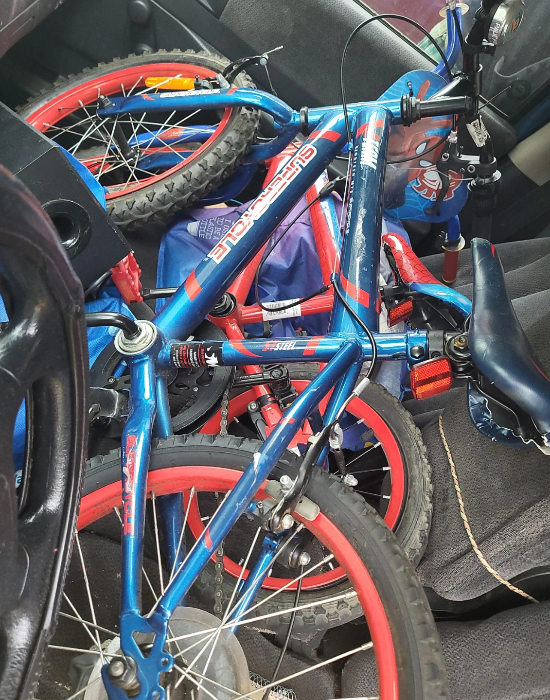 Supercycle Kids Bike - Blue and Red