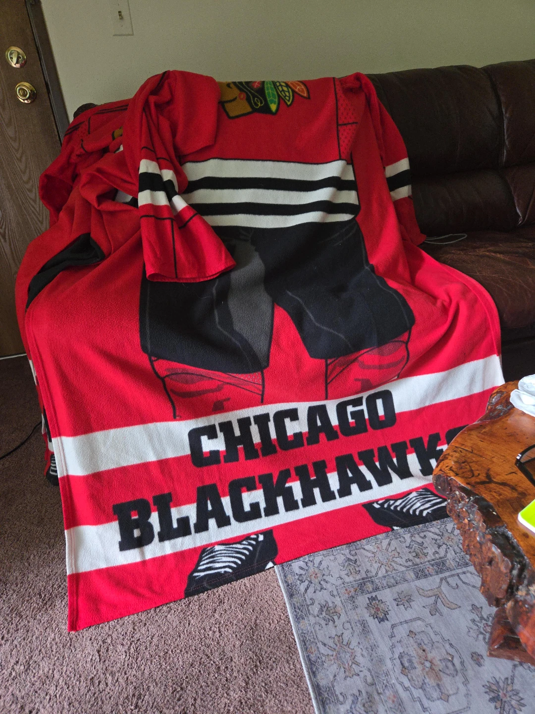 Chicago Blackhawks Fleece Throw Blanket