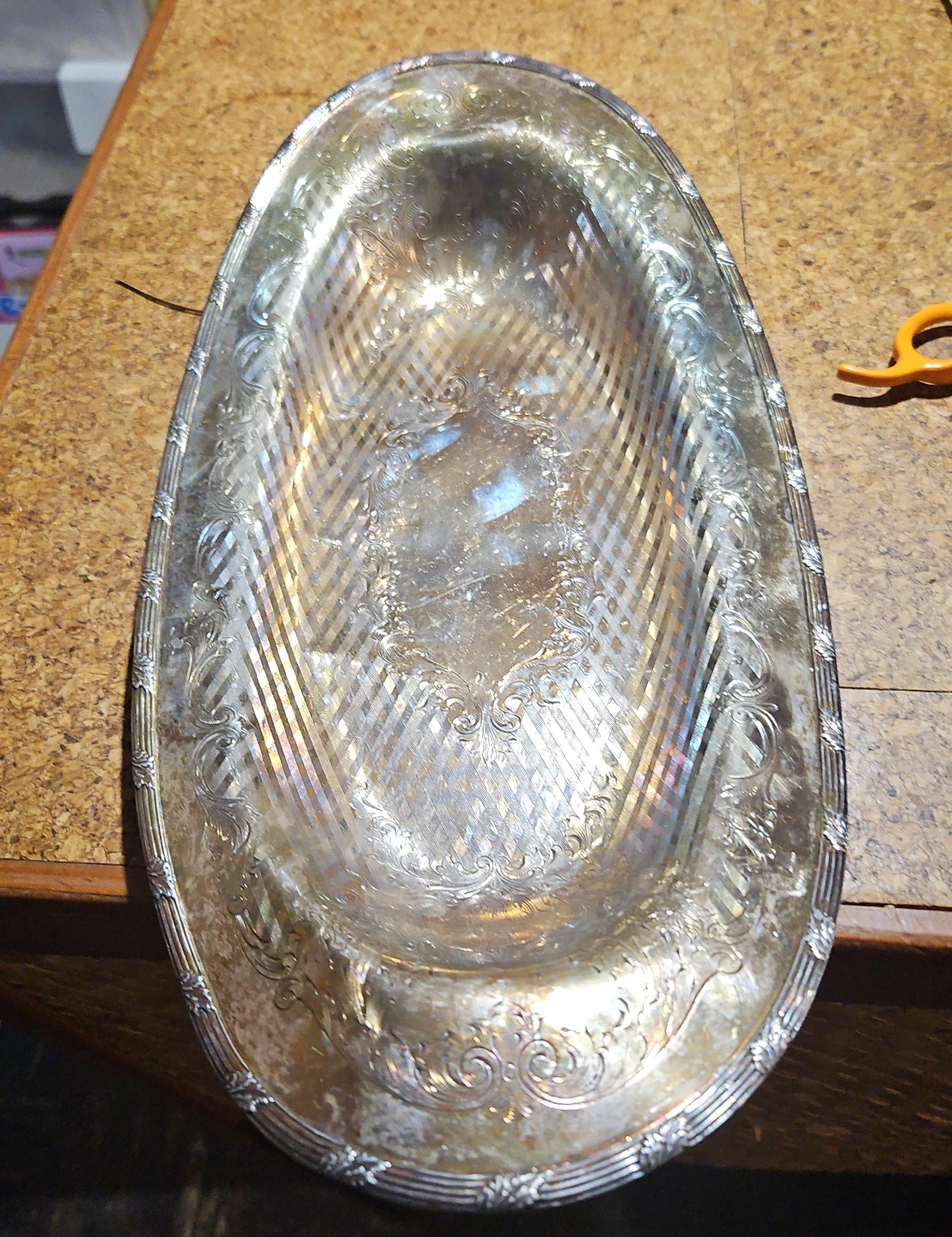 Vintage Silver Plated Serving Platter