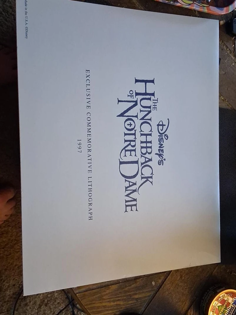 Disney's The Hunchback of Notre Dame Exclusive Lithograph 1997