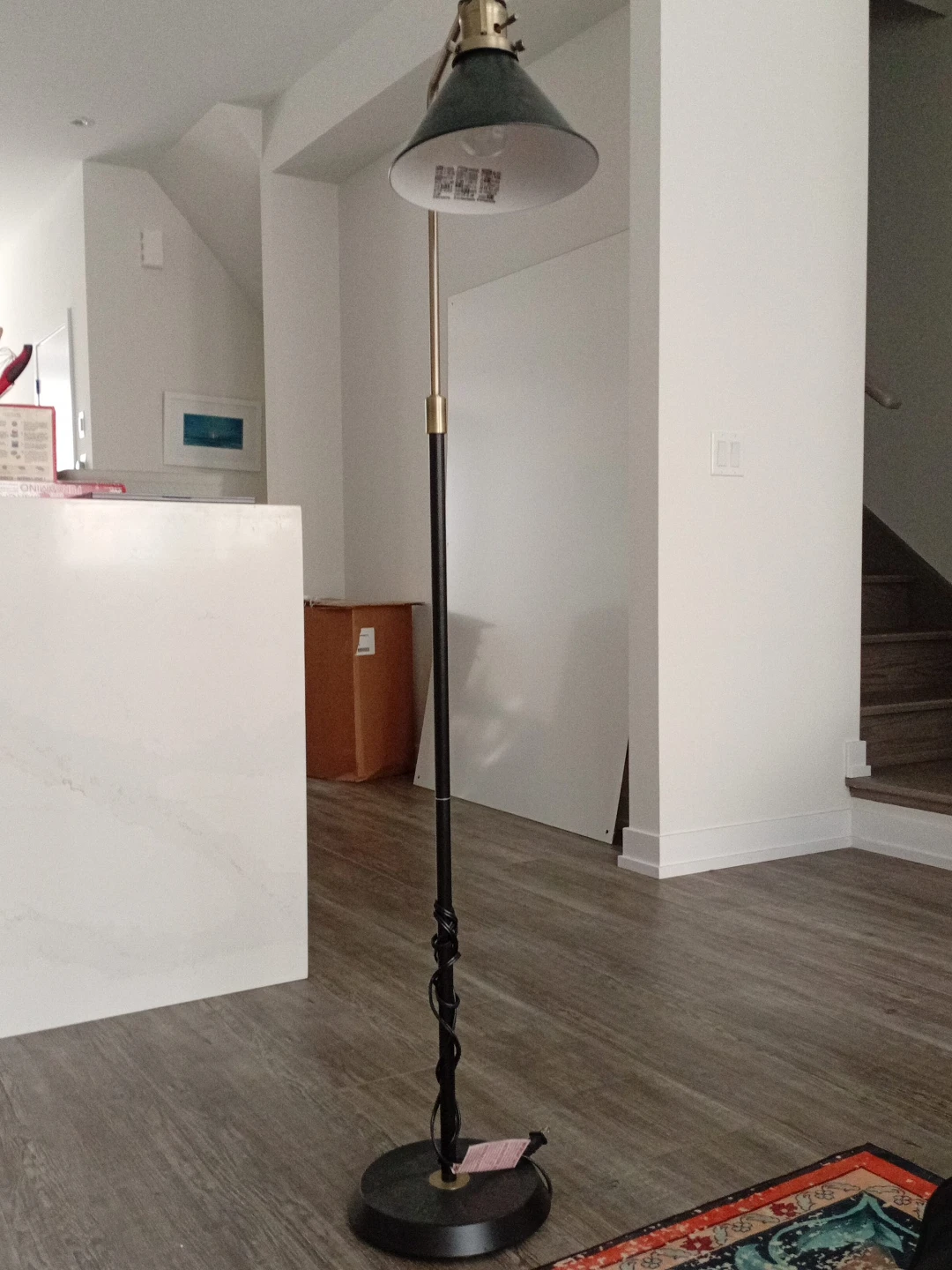 Floor Lamp - Black/Brass