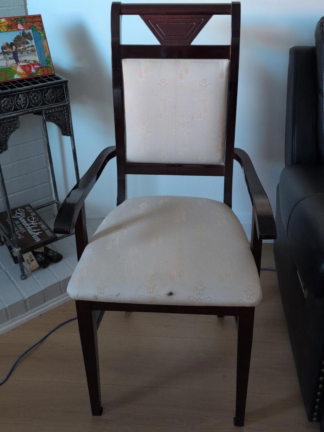 Arm Chair with Patterned Upholstery 2 chair for $90