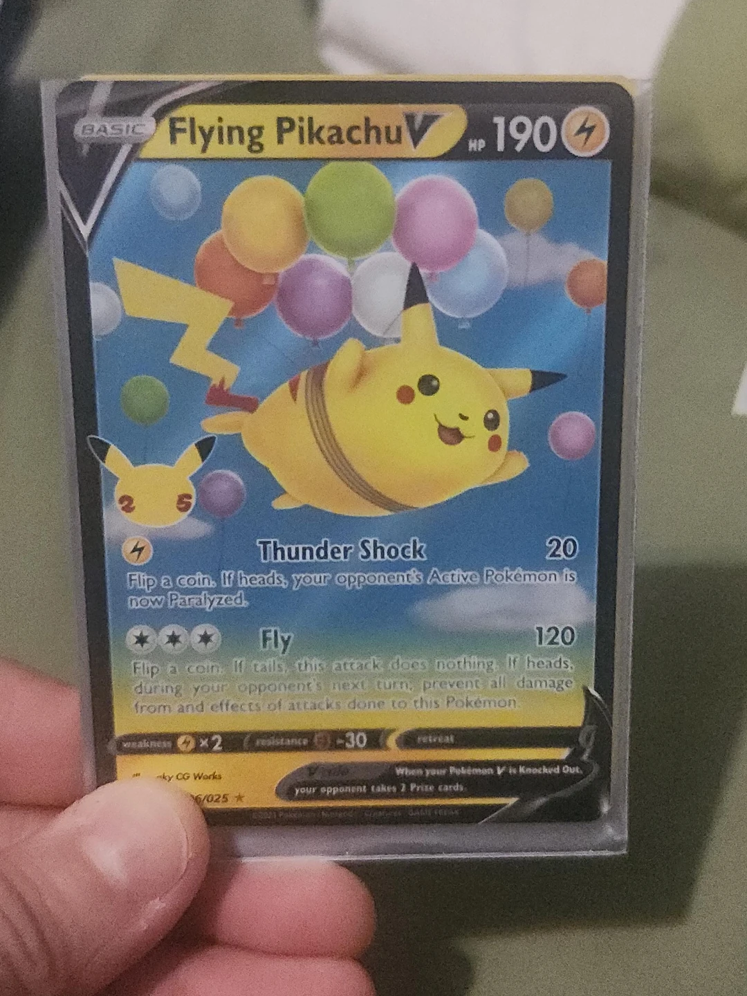 Flying Pikachu V Pokémon Card