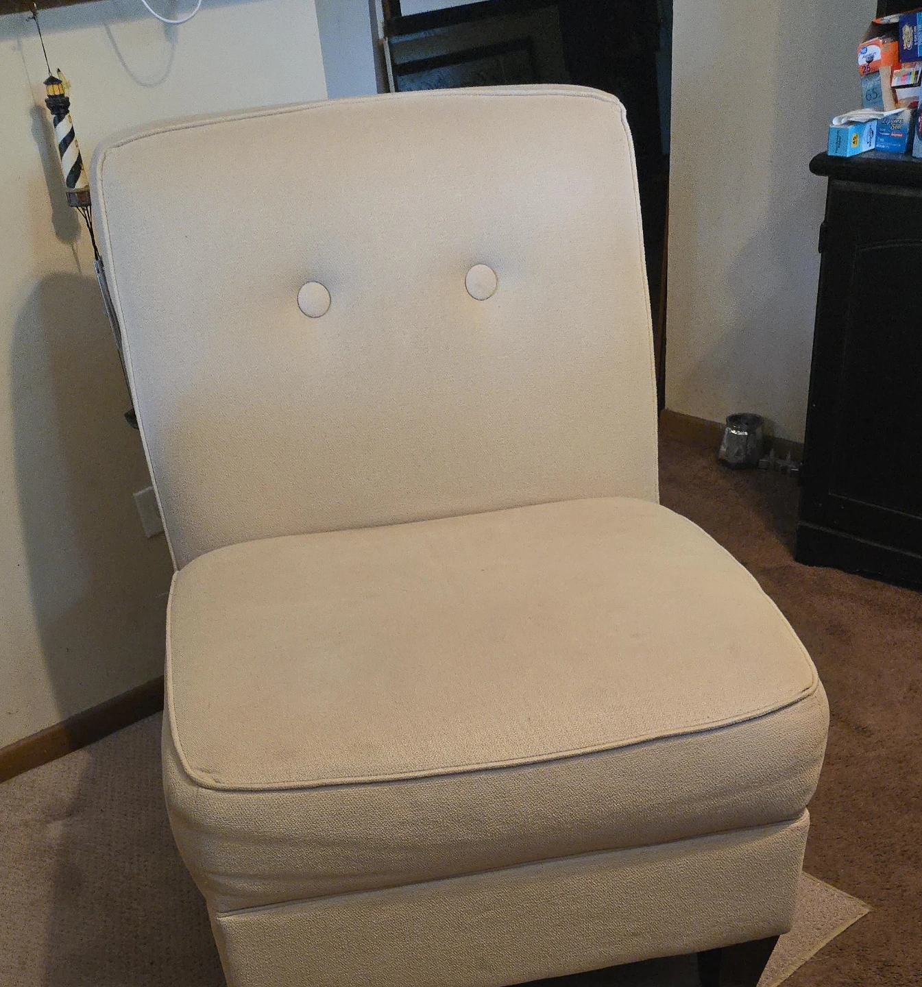 Cream Accent Chair