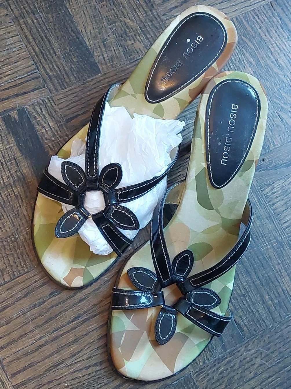 Bisou Bisou Women's Camo Print Heels
