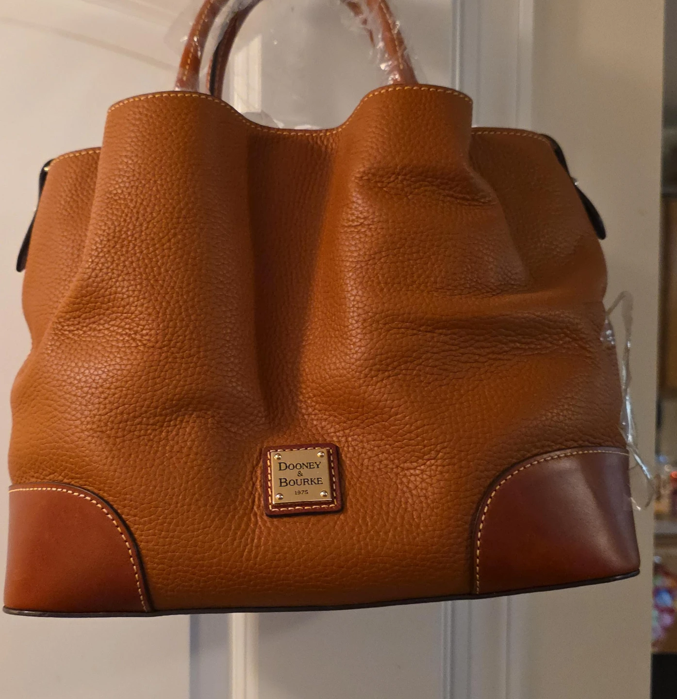 Dooney & Bourke Brown Leather Satchel Handbag