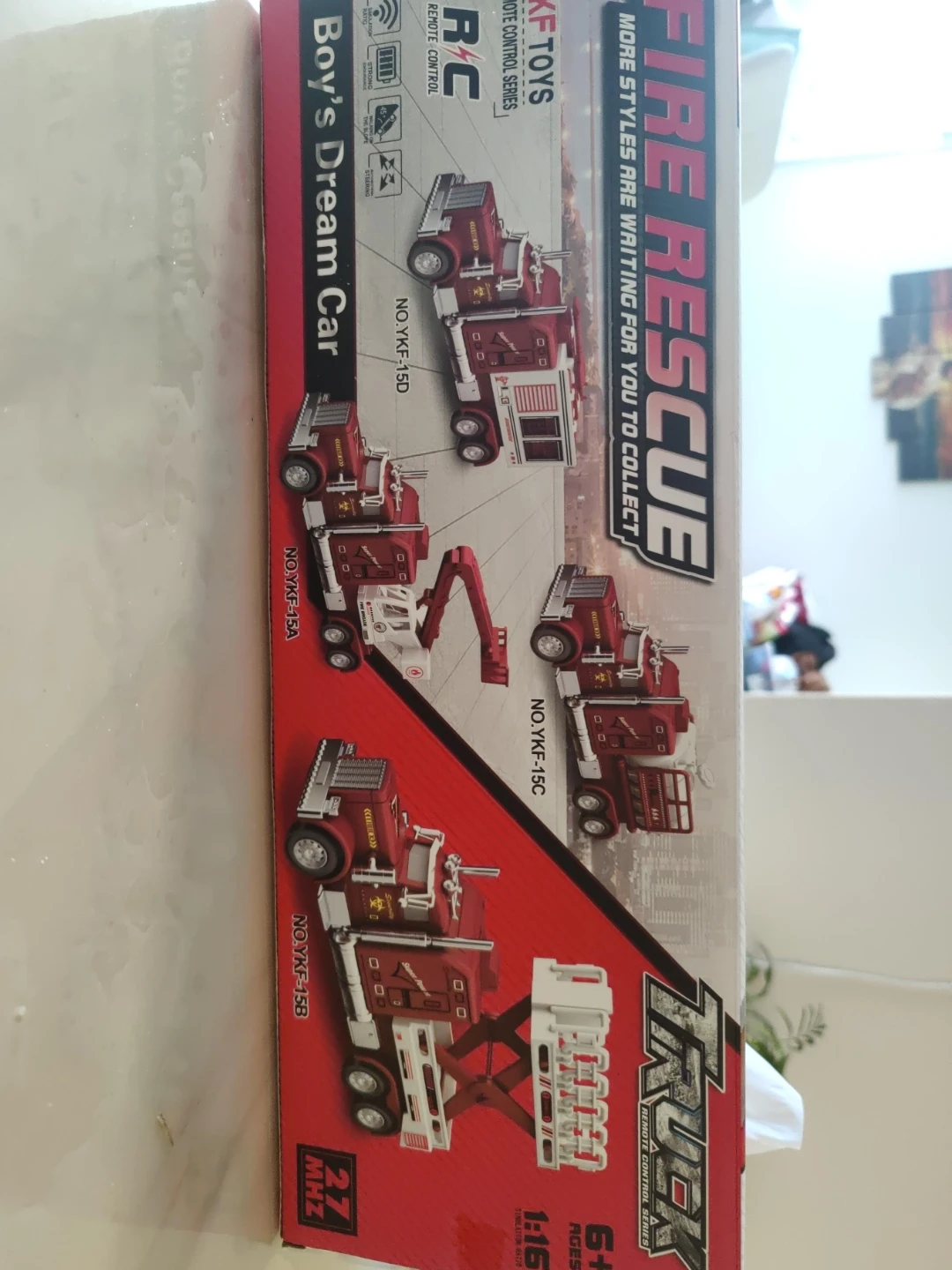 YKF Toys Remote Control Fire Rescue Truck