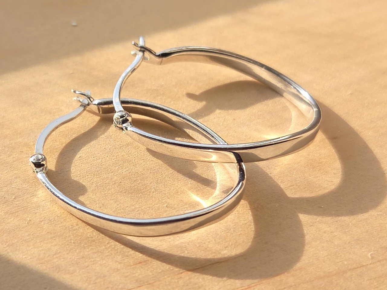 Silver Hoop Earrings
