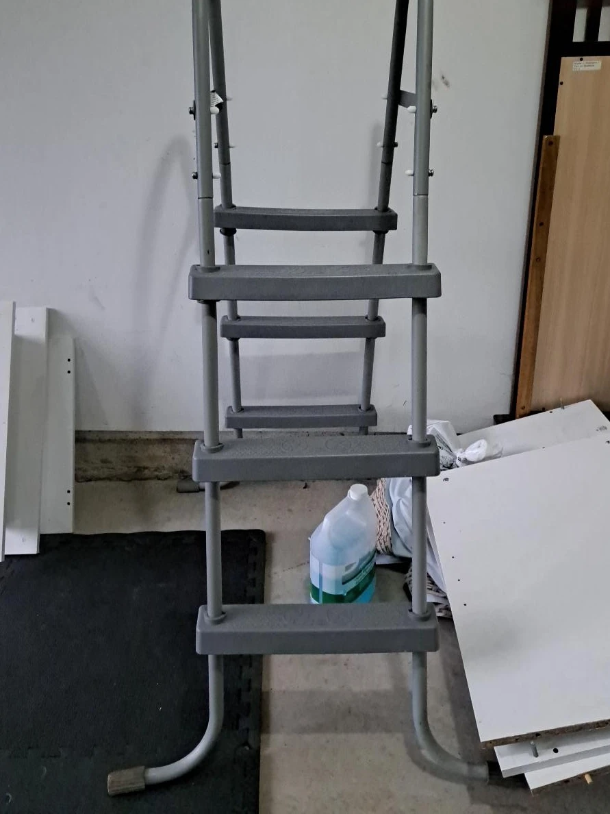 Gray Pool Ladder