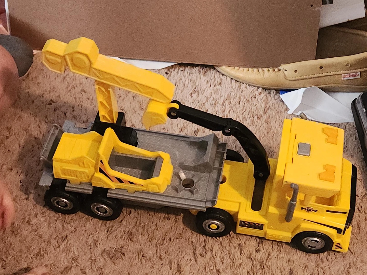 Yellow Crane Truck Toy