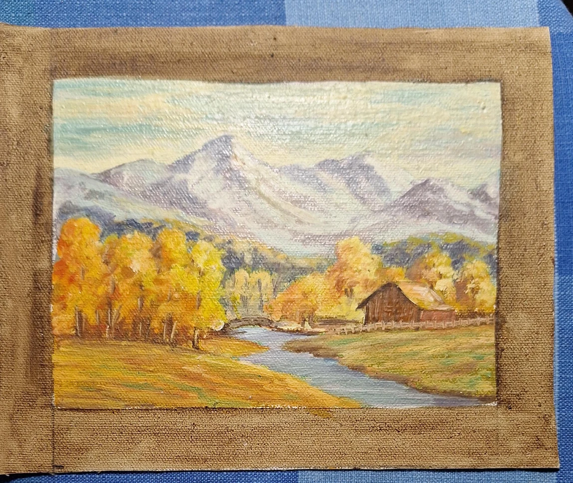 Original Oil Painting of Autumn Landscape