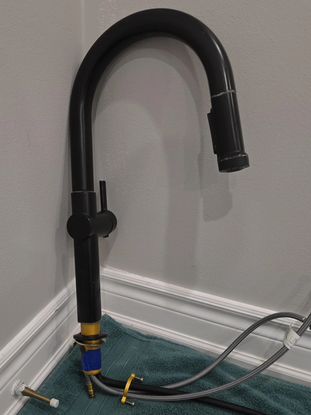 Black Kohler Kitchen Pull-Down  Faucet