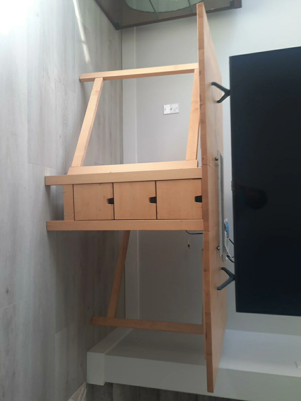 Wooden Desk with 3 Drawers