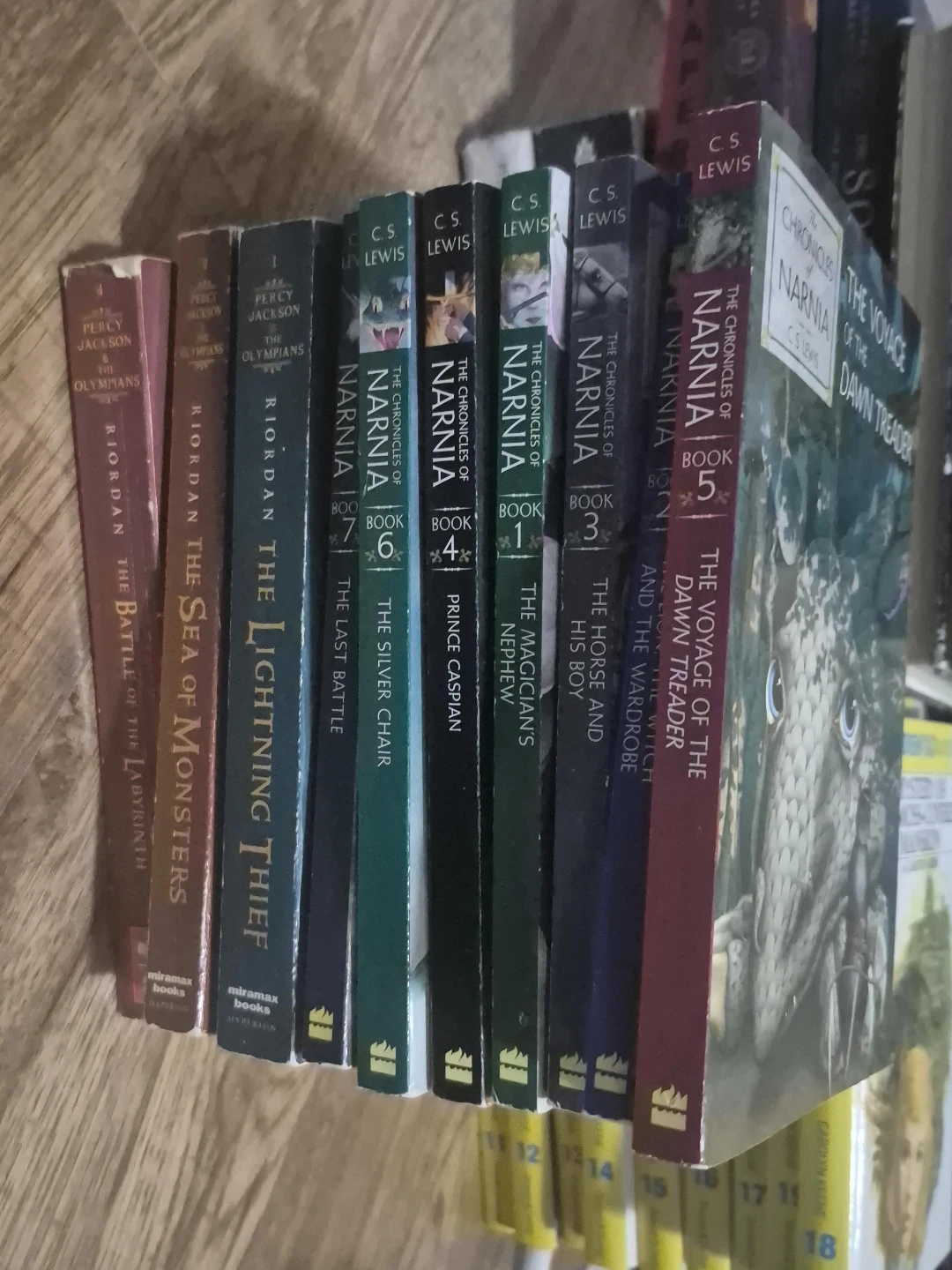 Chronicles of Narnia and Percy Jackson Books
