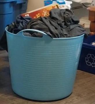 Blue Laundry Basket