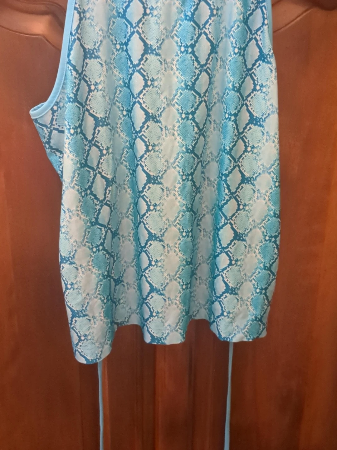 Turquoise Snakeskin Print Tank Top - Grande (11/13)