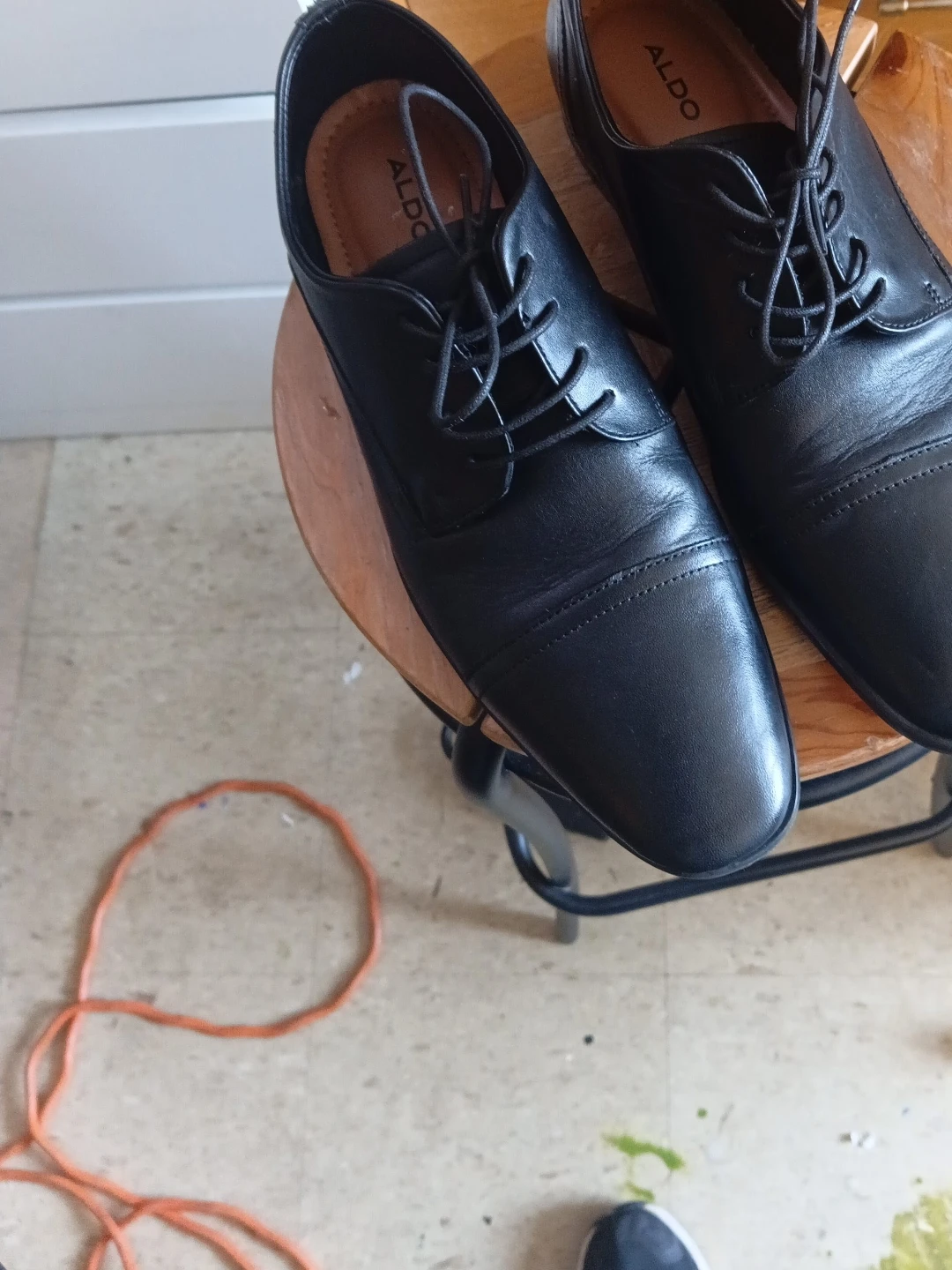 ALDO Black Leather Dress Shoes
