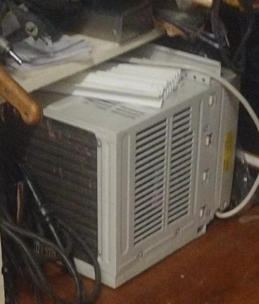 White Window Air Conditioner Unit