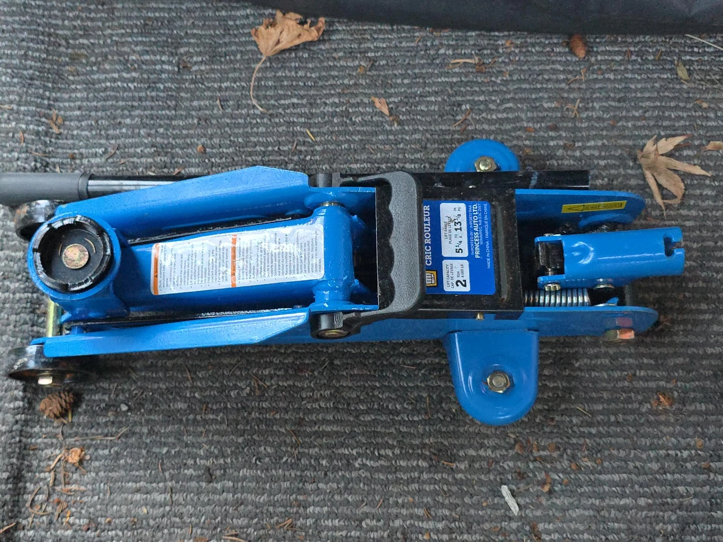 Princess Auto Floor Jack