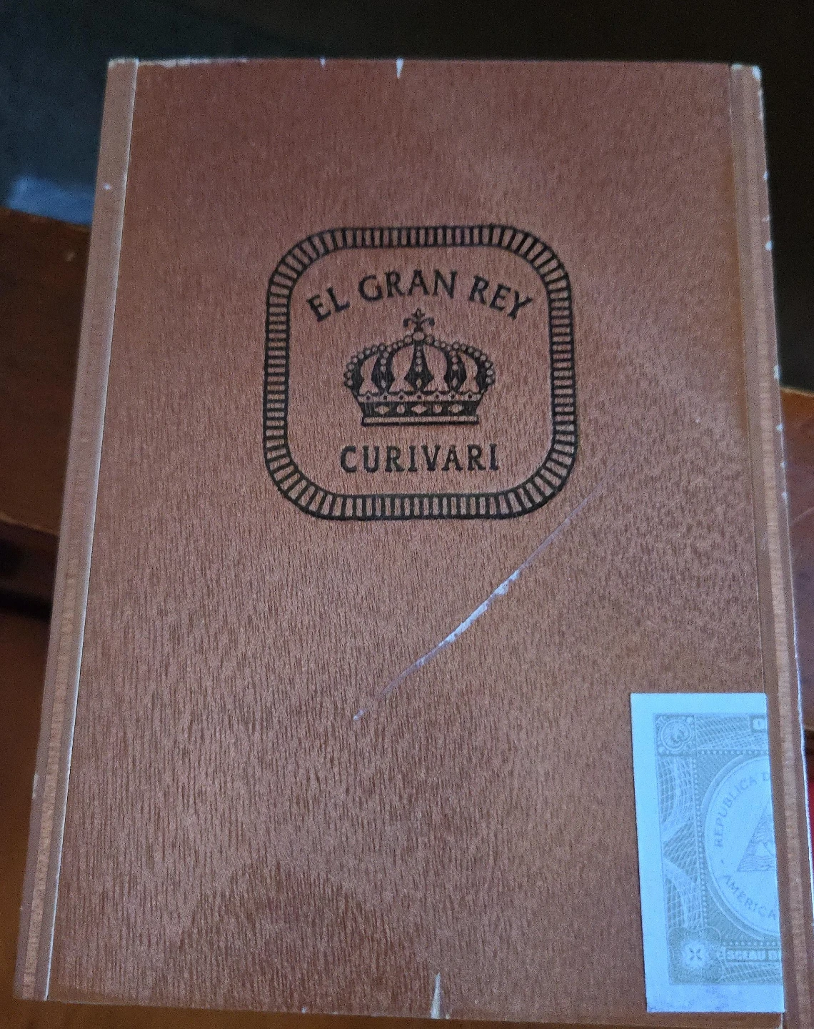 El Gran Rey Curivari Wooden Box
