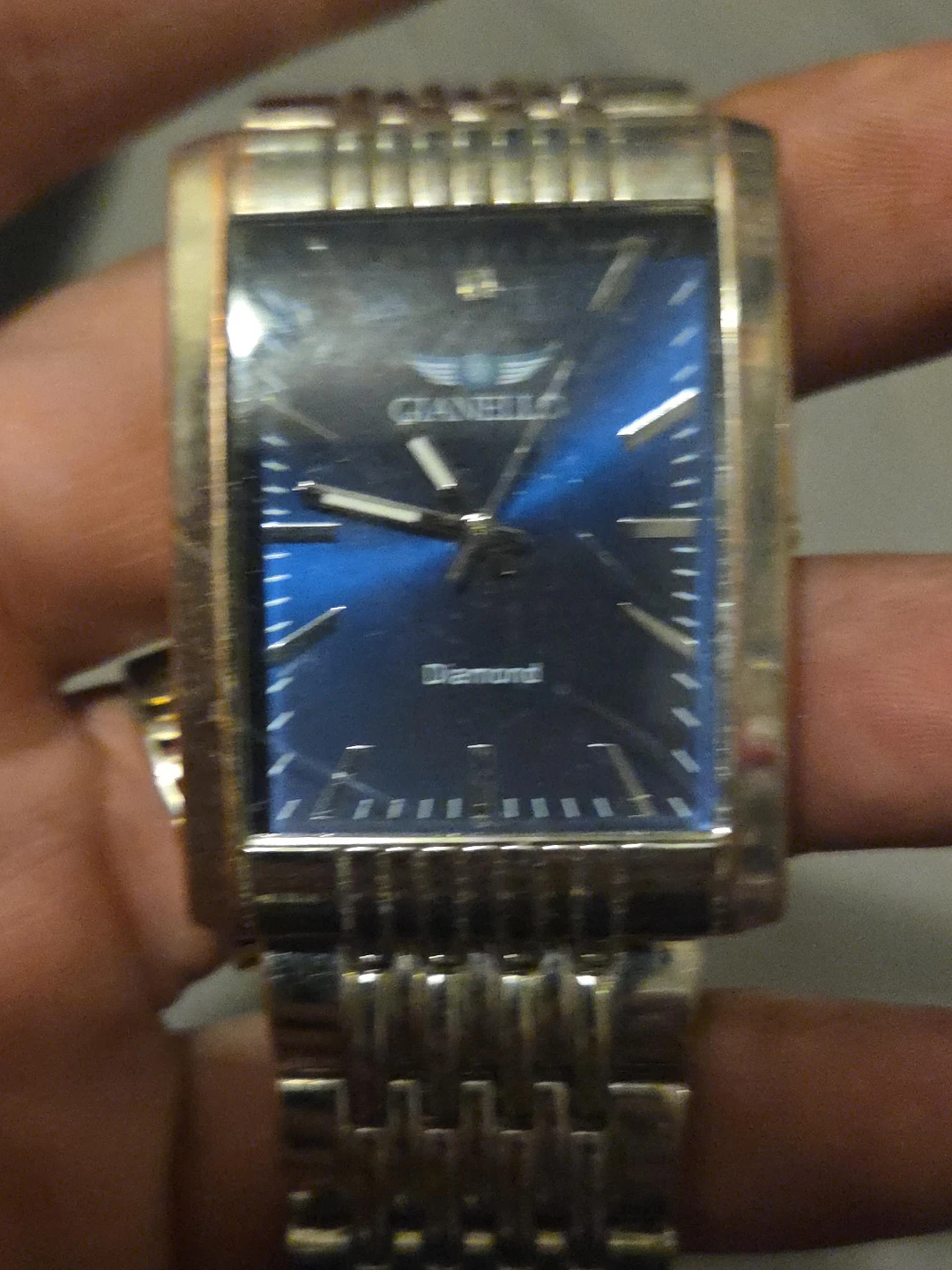 Geneva Diamond Watch - Blue Face