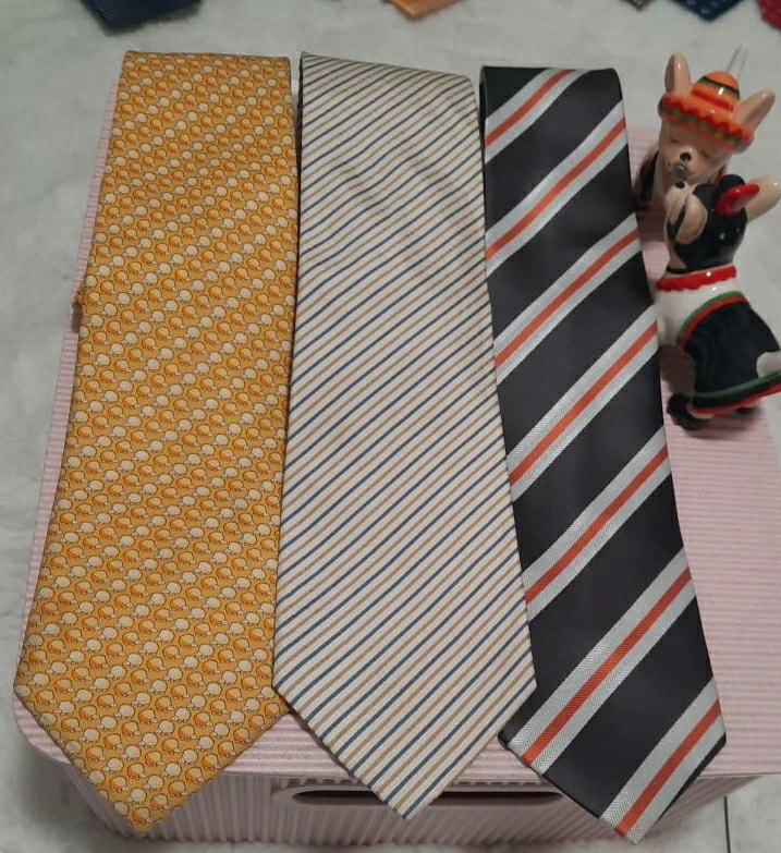 For Father's Day! Three Men's Ties - Patterned, Striped