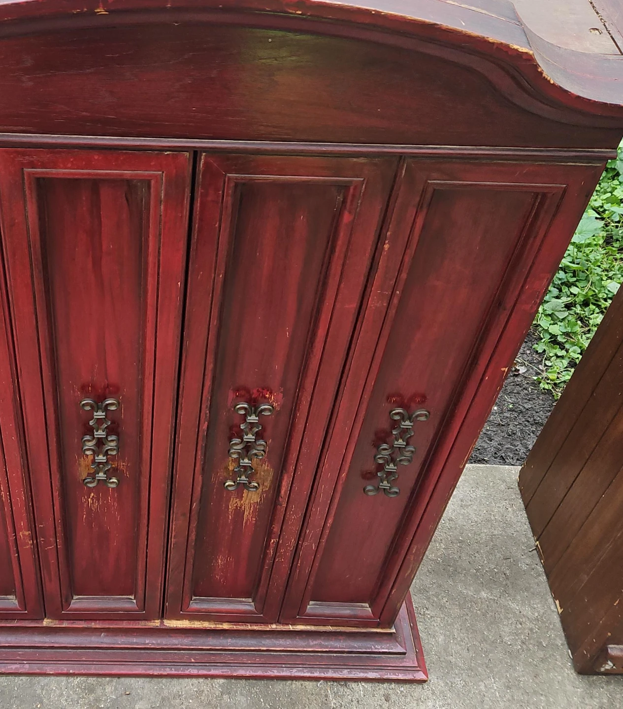 Vintage Red Armoire