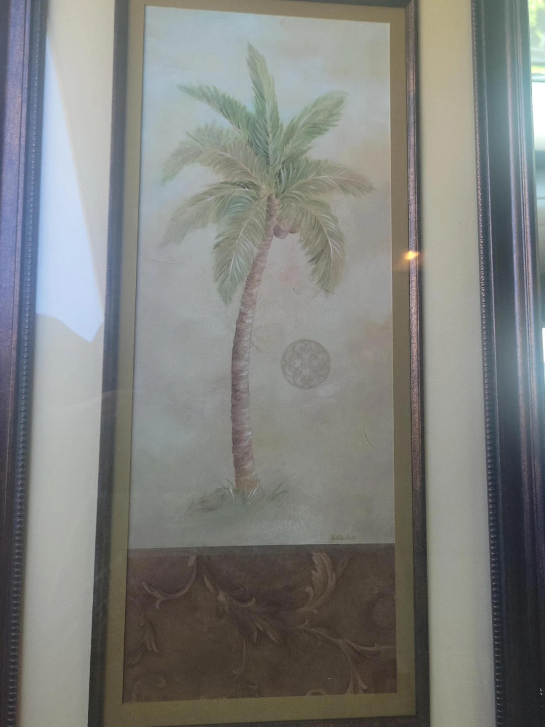 Framed Palm Tree Wall Art