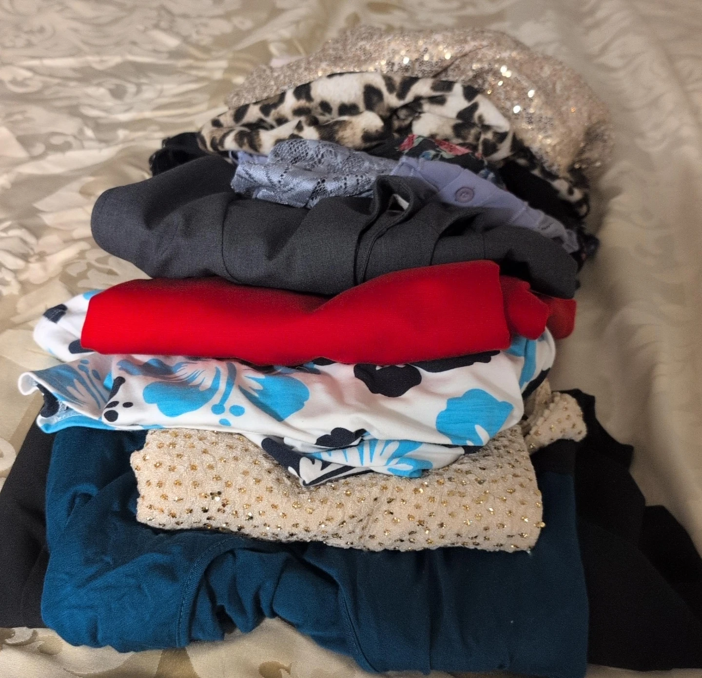 Pile of Women's Clothing $40 for 9 dress