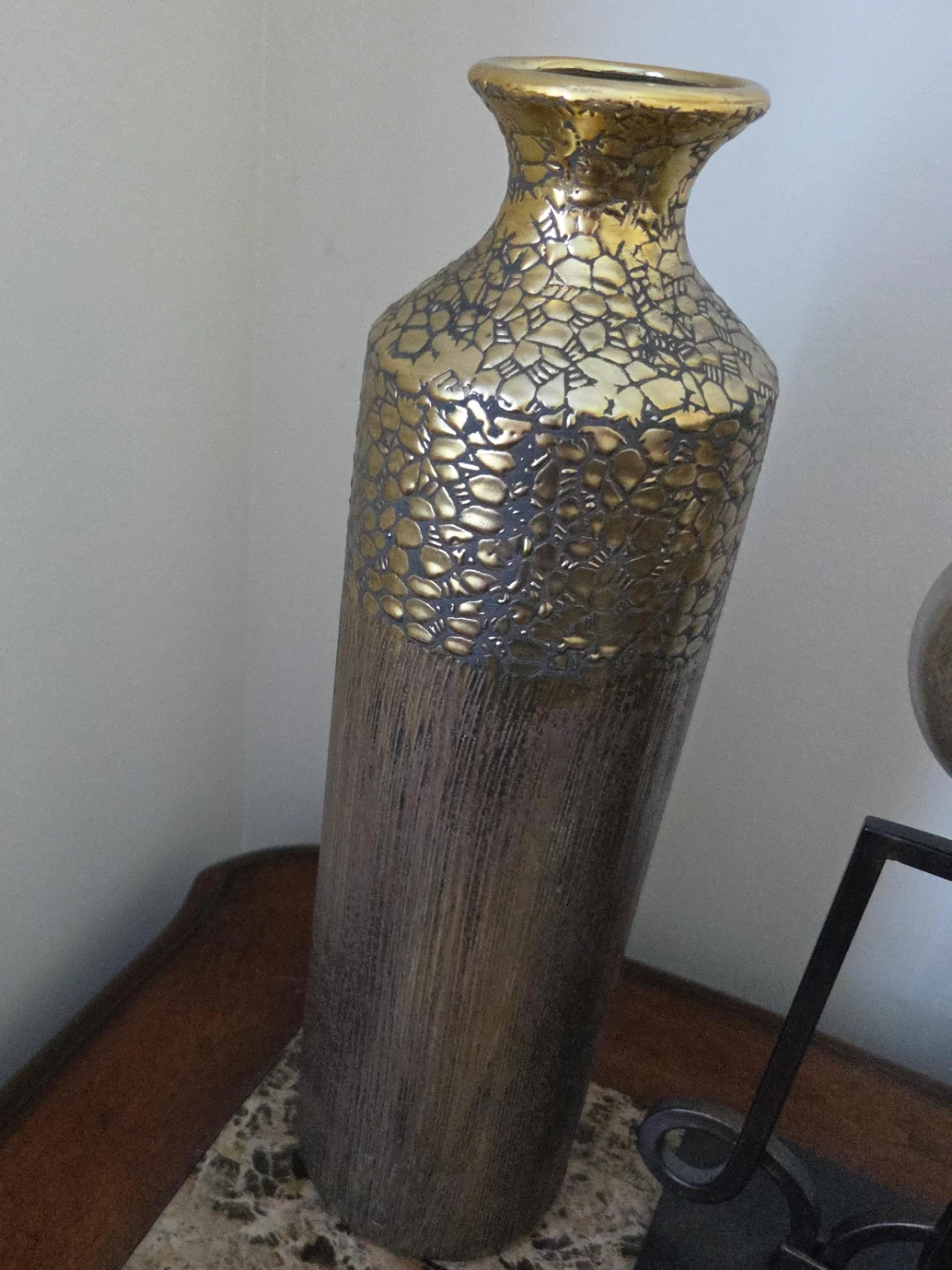 Decorative Gold and Bronze Vase