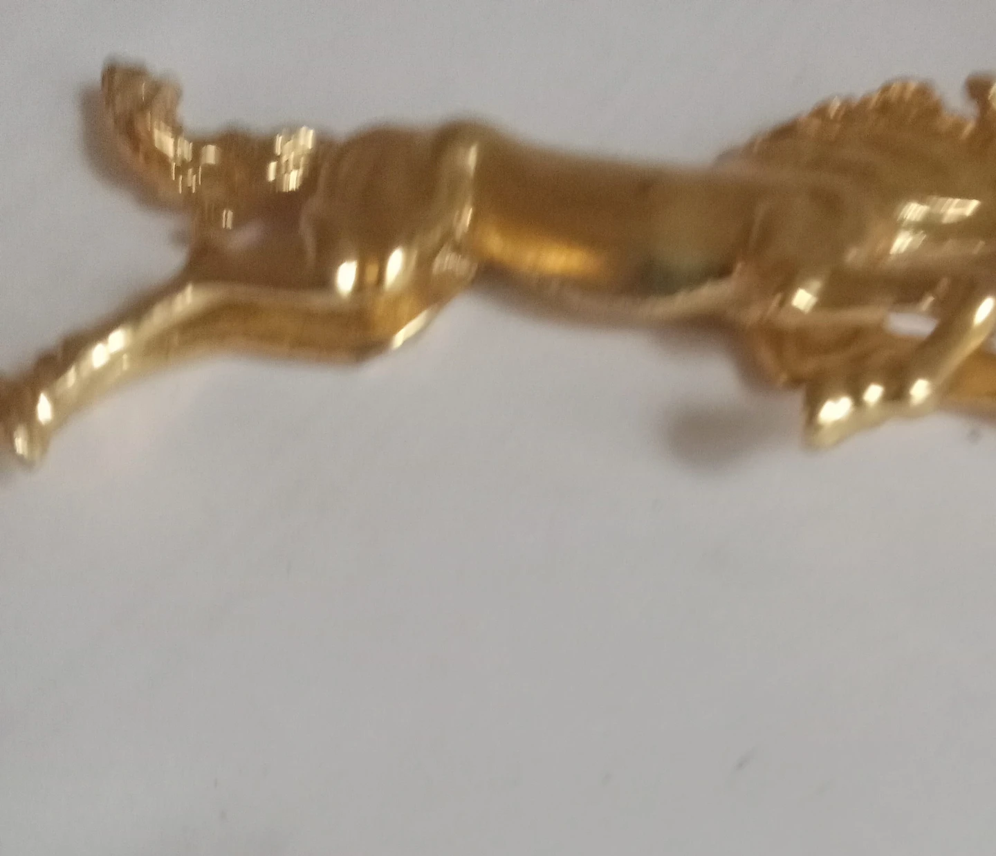 Gold Tone Horse Figurine