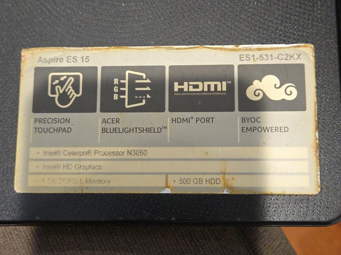 Acer Aspire ES15 Laptop