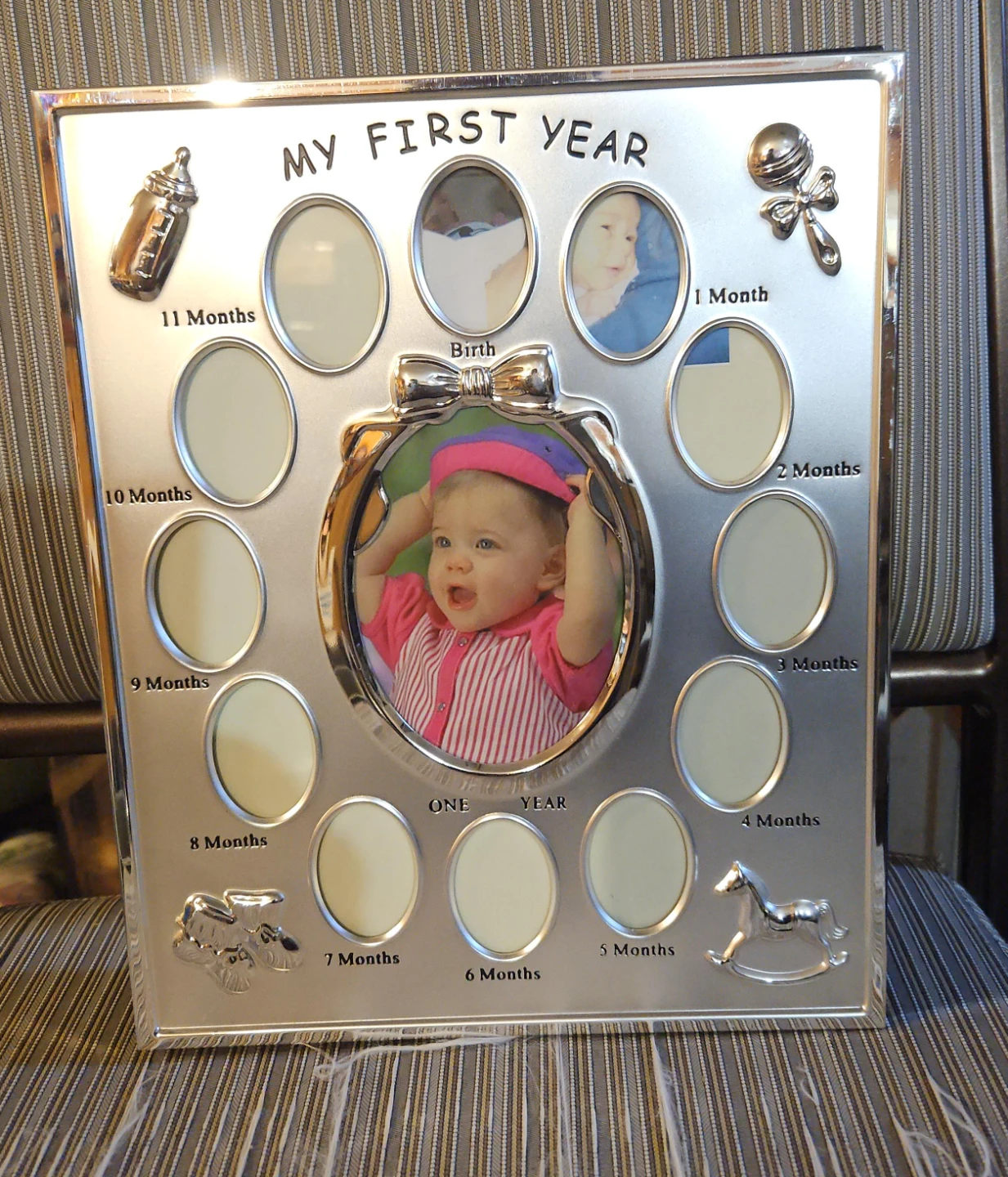Elegance "My First Year" Baby Photo Frame