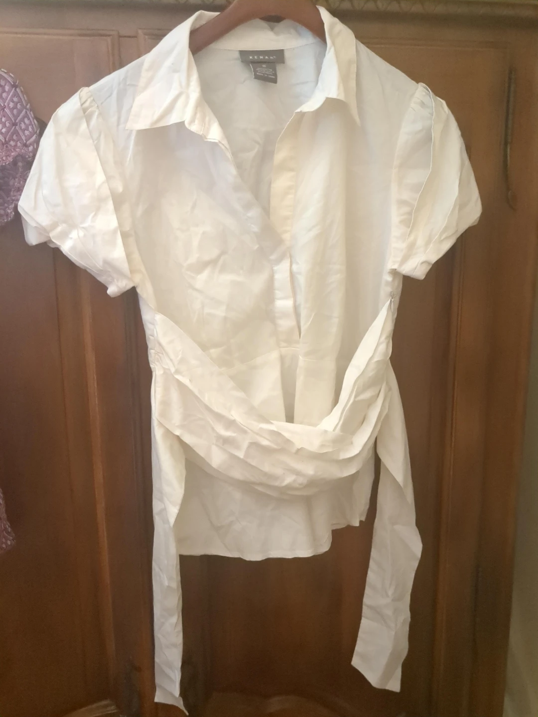 Kenar White Collared Blouse - Size 10