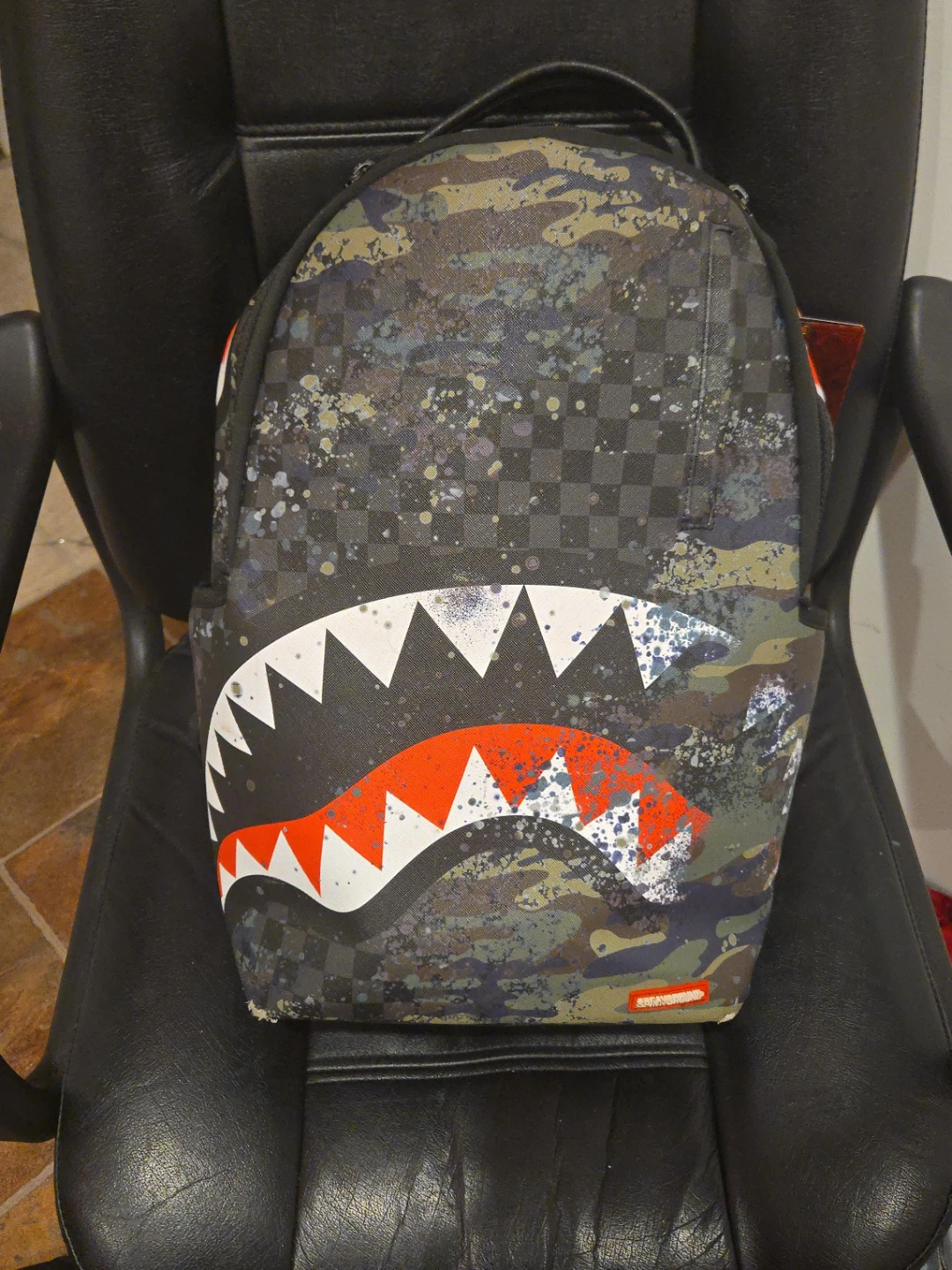 Sprayground Camo Shark Backpack