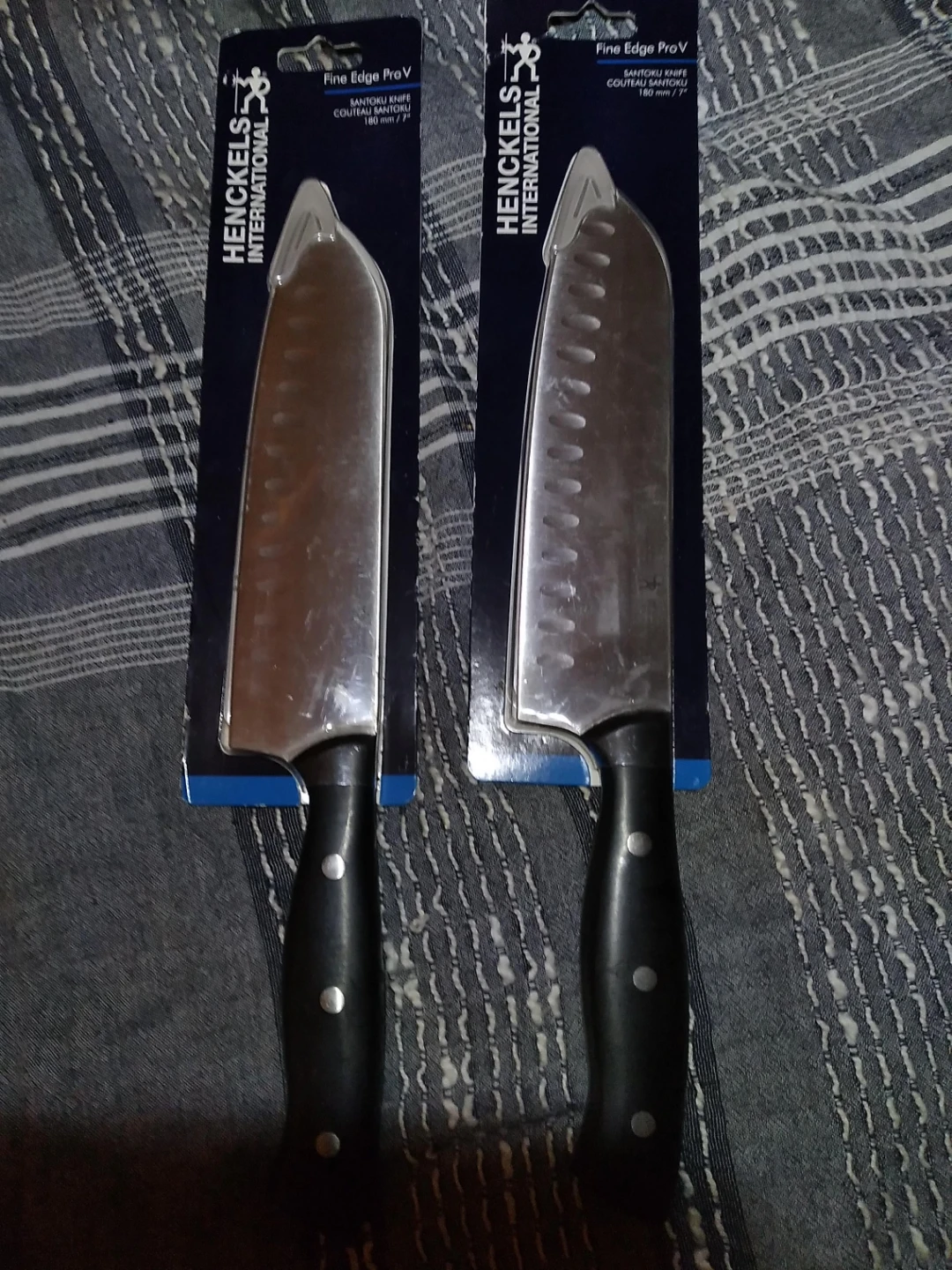 Henckels International Fine Edge ProV Santoku Knives (2x 180mm)