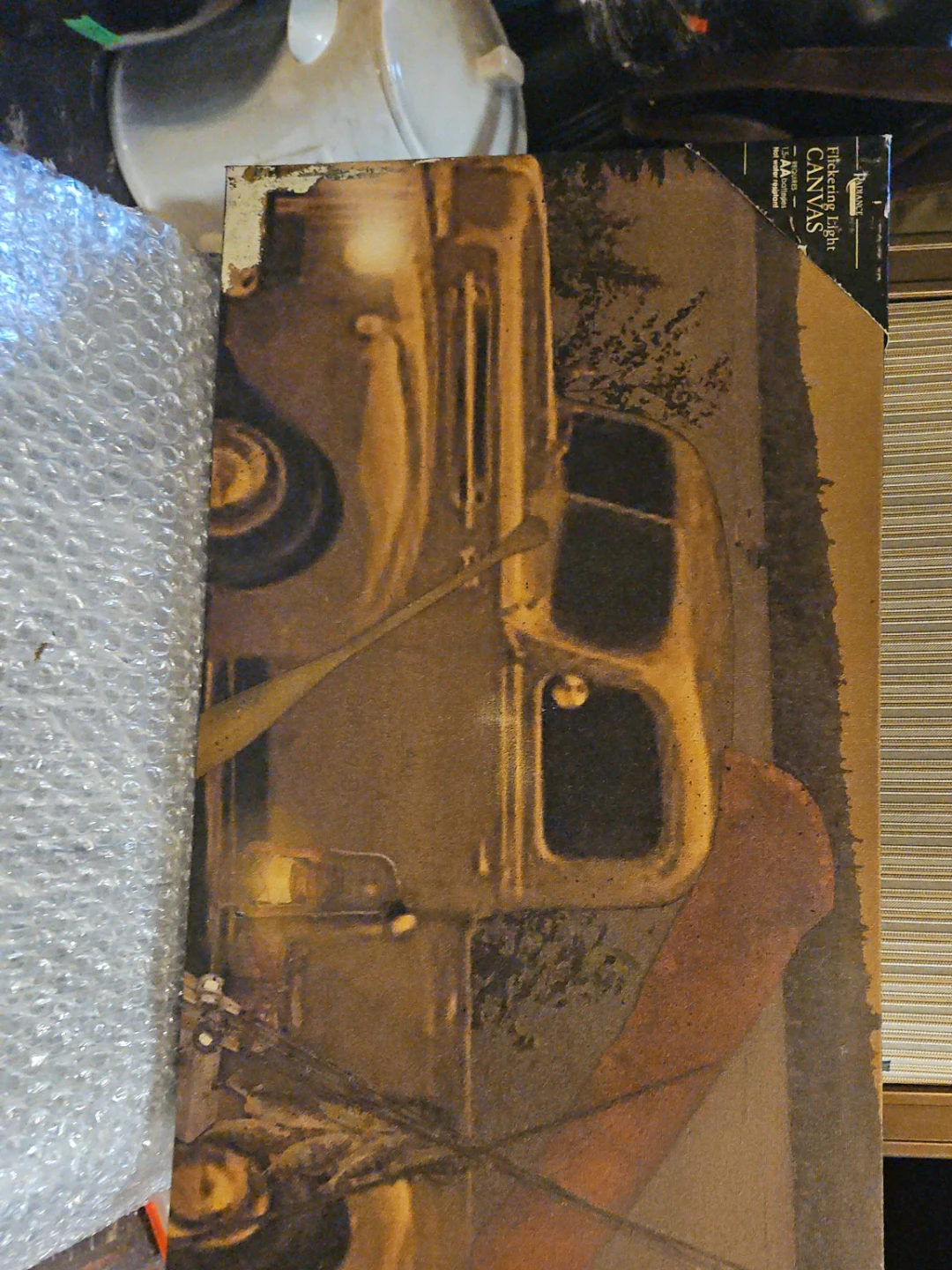 Vintage Truck & Canoe Canvas Print