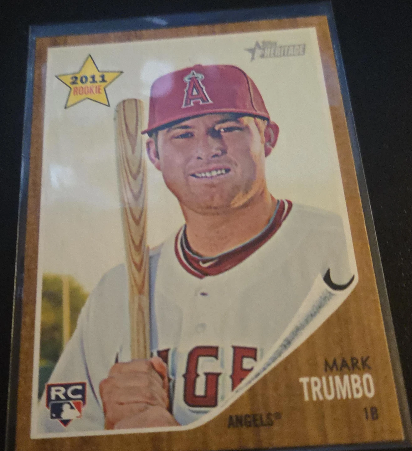 2011 Topps Heritage Rookie Mark Trumbo Baseball Card