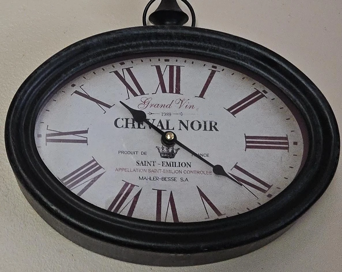 Cheval Noir Grand Vin Wall Clock