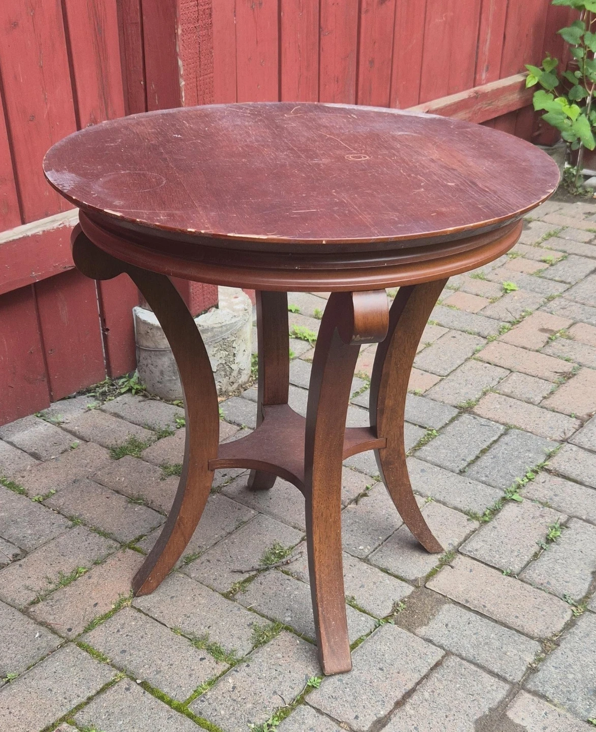 Wooden Round Side Table