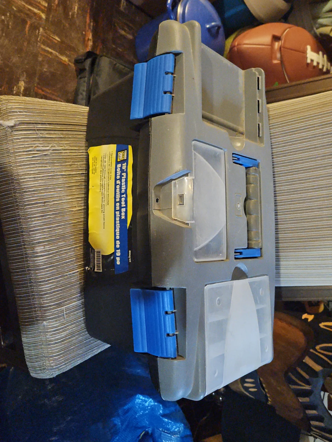 POWER FIST 19" Plastic Tool Box