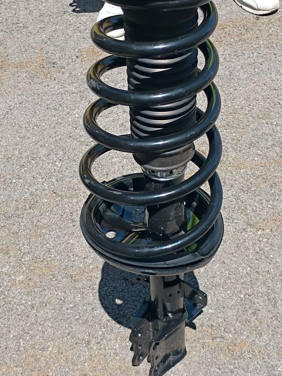 Black Coilover Shock Absorber Assembly