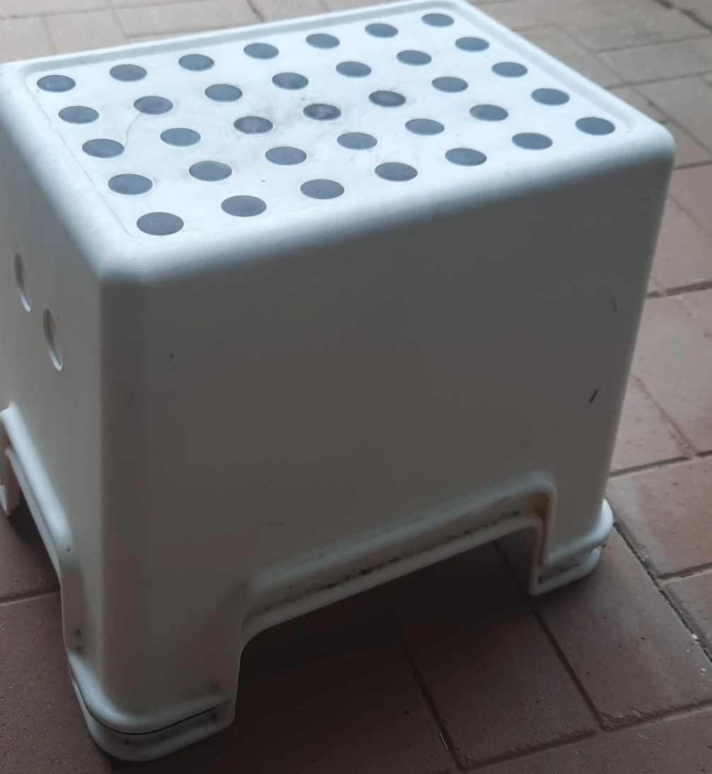 White Ikea Plastic Step Stool