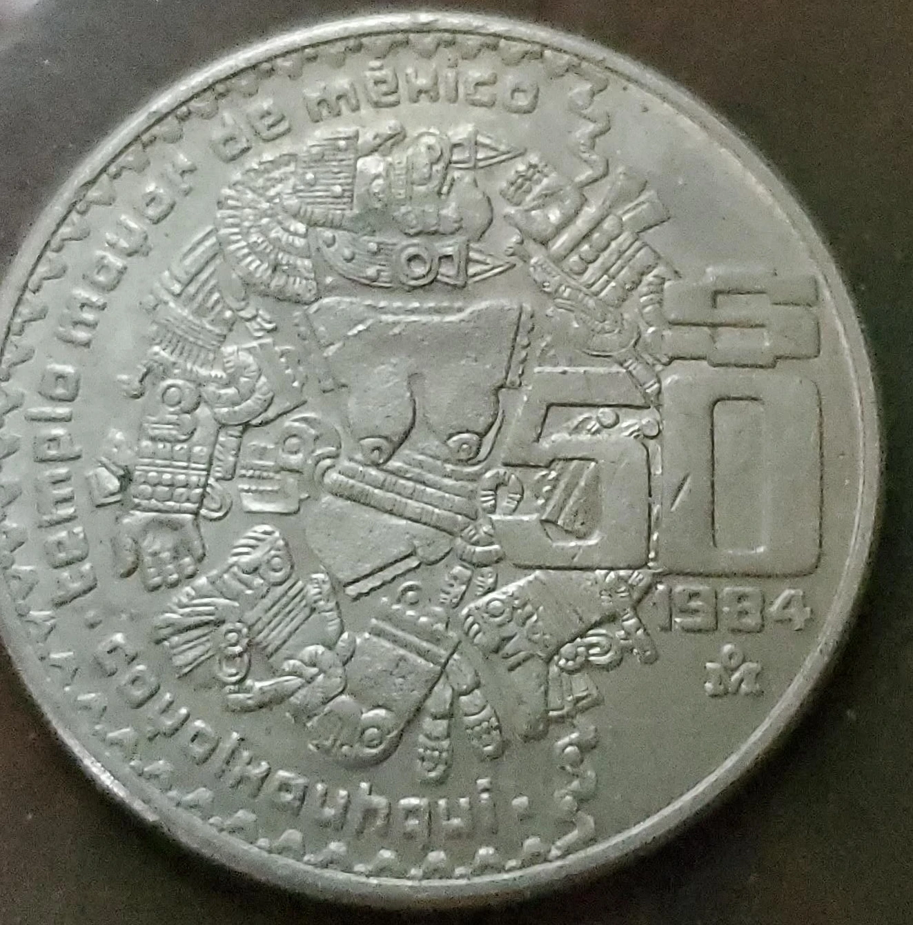 1984 Mexico 50 Pesos Coin