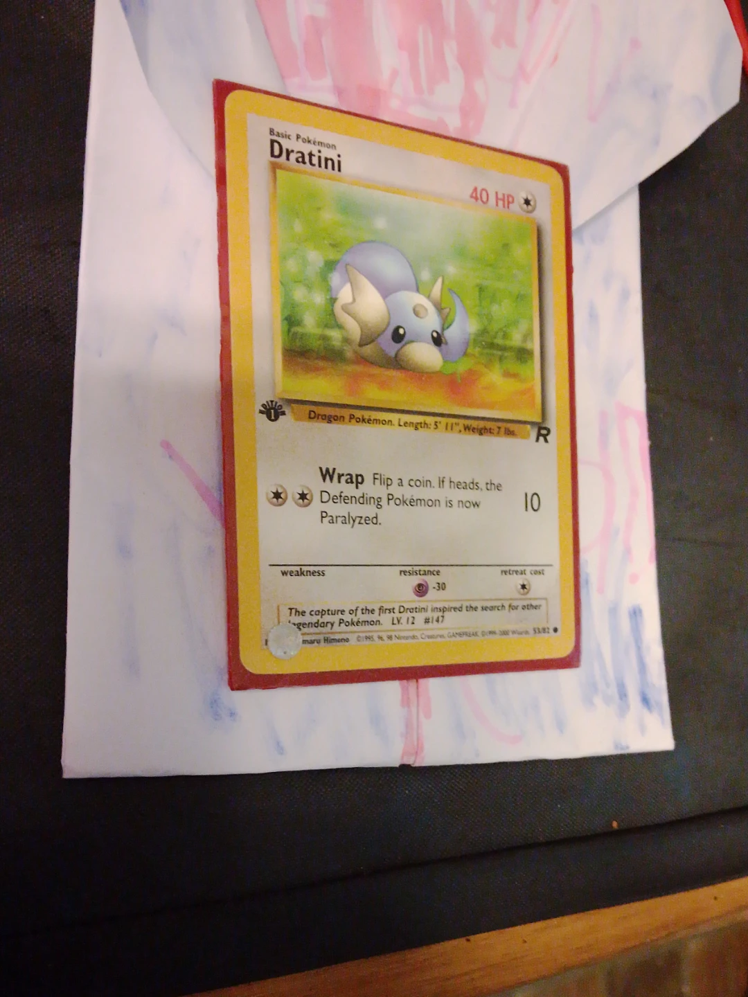 Pokémon Dratini Trading Card