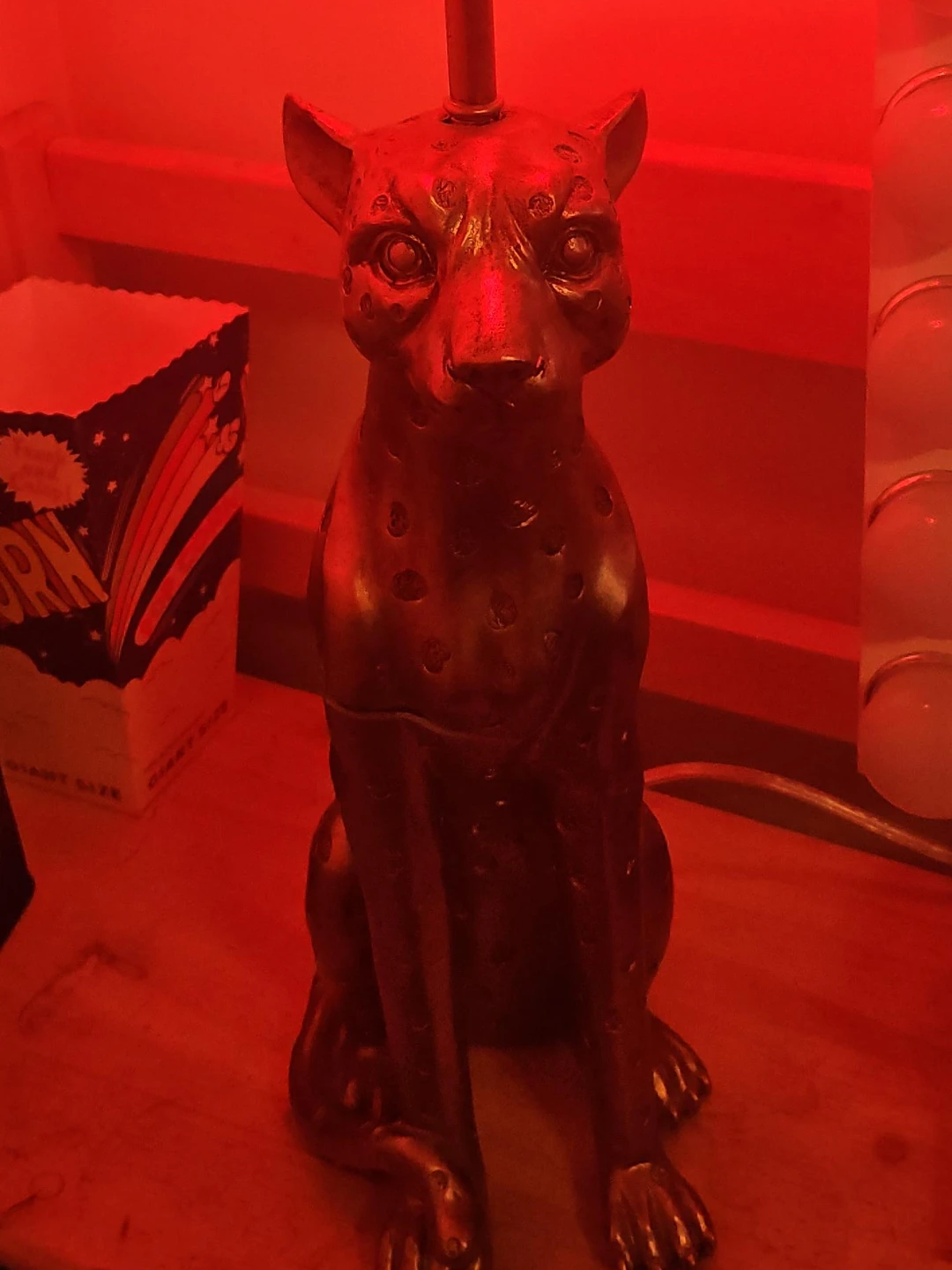 Vintage Cheetah Lamp