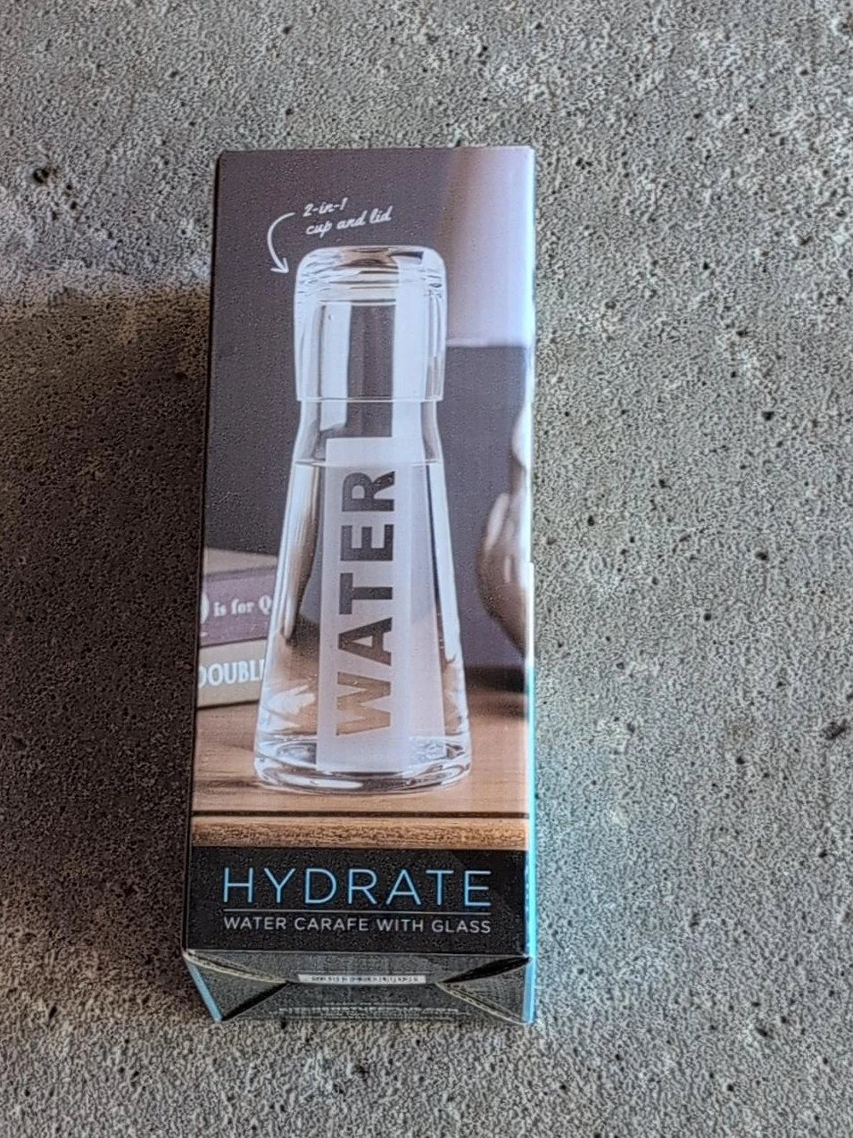 Hydrate Water Carafe with Glass