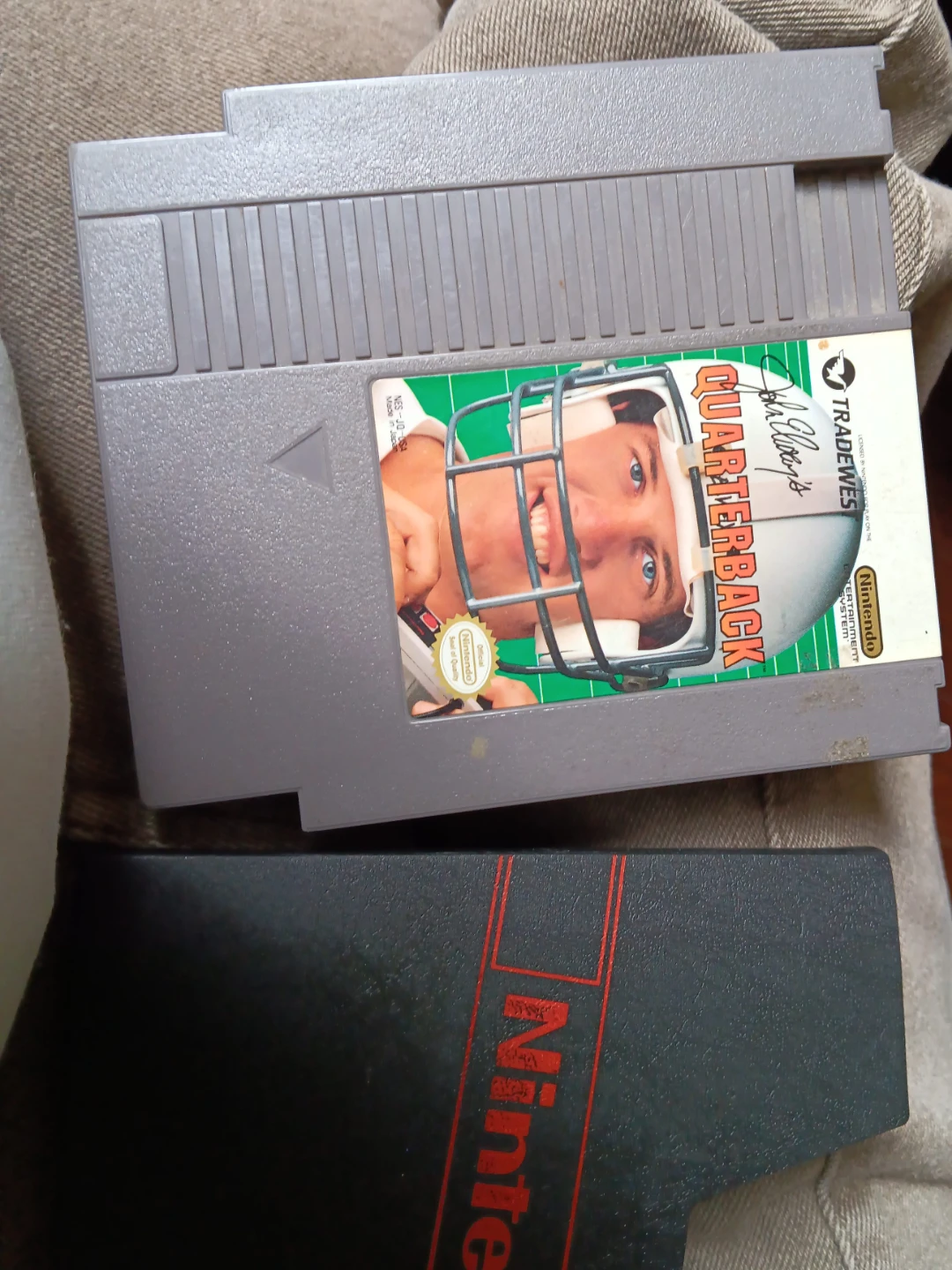 John Madden's Quarterback NES Game Cartridge